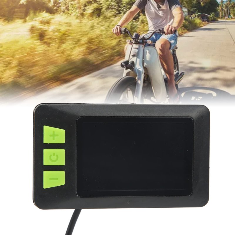 Alomejor Electric Scooter Speedometer, Compact Real-time LCD Display Scooter Meter 22.5mm ABS Design for Urban Commuters Short-Distance Travel City Exploration