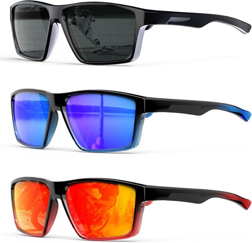 KALIYADI Polarized Sports Sunglasses for Men & Women - UV400 Protection for Driving, Running, Cycling