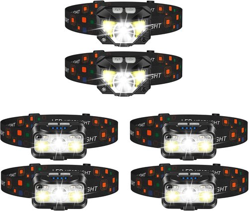 LHKNL Rechargeable Headlamp - 1100 Lumen Brightness | 2-Pack or 4-Pack Options Available