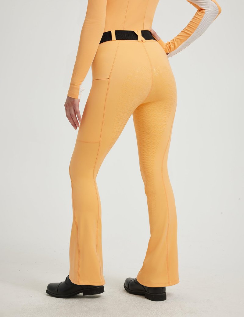 FitsT4 Sports Women's Bootcut Horse Riding Pants Full Seat Equestrian Breeches Summer Riding Tights Cabbage X-Small
