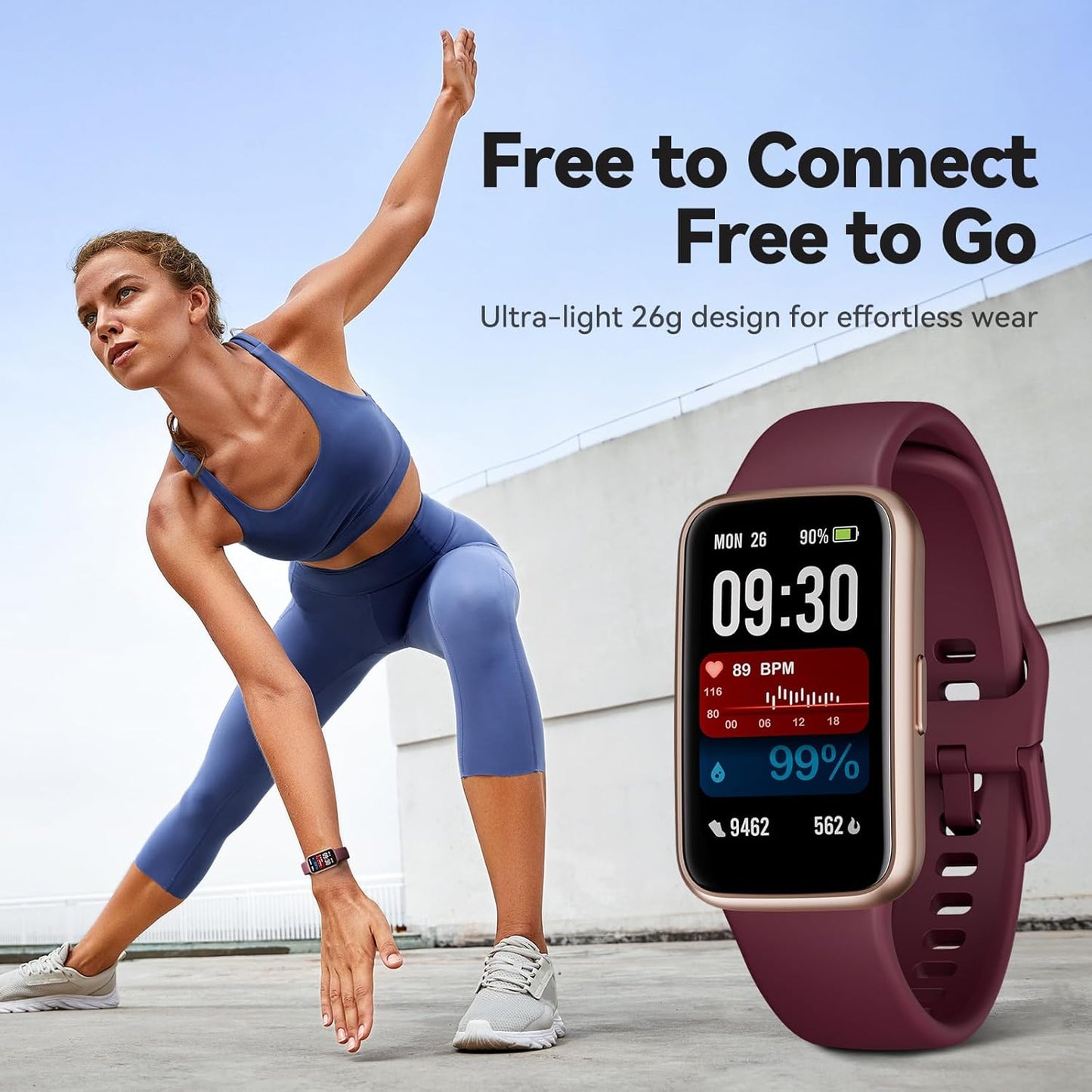 Skiennix Smart Watch - 1.47" Color Screen Fitness Tracker with 100+ Sport Modes & Heart Rate Monitor | Waterproof