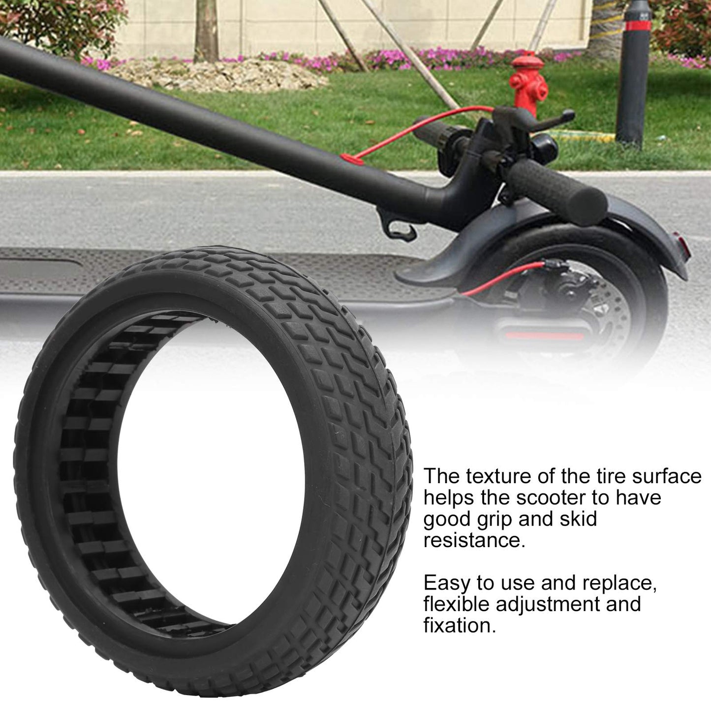 Electric Scooter Tyre, Rubber Wear Electric Scooter Tyre Suitable for 6.5 Inch Tires