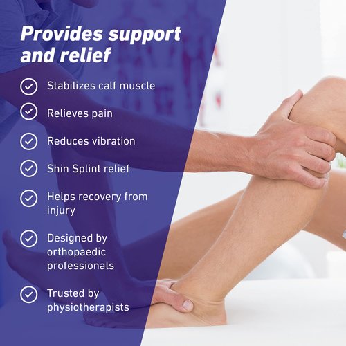 Neo-G Calf Brace for Shin Splints, Lower Leg Pain Relief - Calf Brace for Torn Calf Muscle, Running, Sports, Recovery - Adjustable Calf Support - Class 1 Medical Device