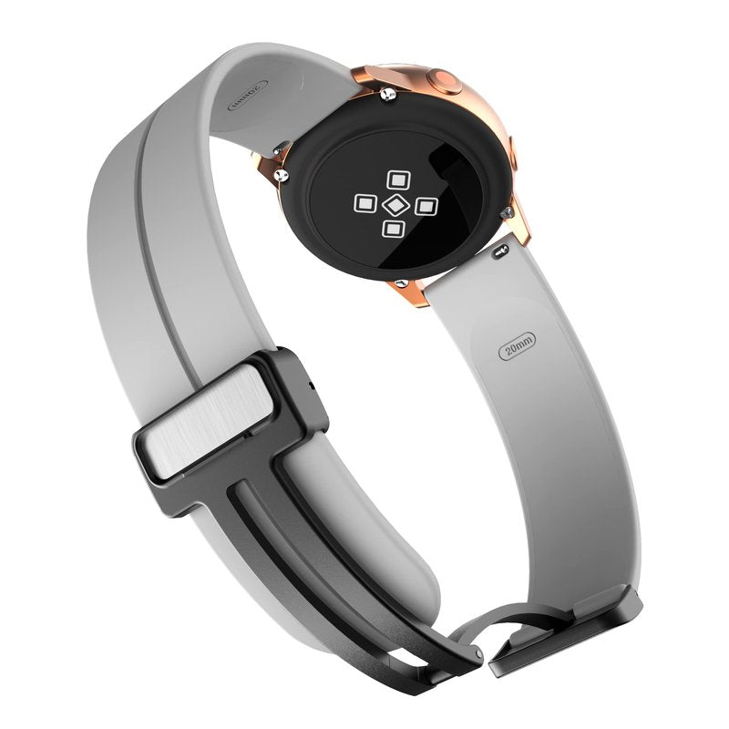 Compatible with TRAUSI Smart Watches Bands, Quick Release Soft Silicone Sport Wristband Replacement Straps Compatible with TRAUSI TG08 1.83" HD Smart Watches (Gray, 22mm size band)