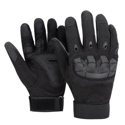 GCSIOM Black Touchscreen Tactical Gloves for Outdoor Protection Gloves, Cycling, Motorcycle Riding, Rock Climbing (X-Large,Black)