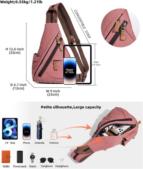 KL928 Sling Bag - Versatile Small Crossbody Backpack for Casual Use | Ideal for Men & Women