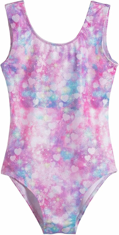 Domusgo Gymnastics Leotards - Sparkly One-Piece Tumbling Outfits for Girls | Comfortable Fit