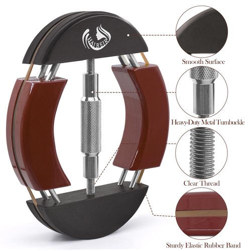 HAIBEIR Wood 4 Way Hat Stretcher Adjustable Turnbuckle & Heavy-Duty Design Hat Stretcher One Size 7.08’’-9.6’’ Maintain Hat Shape Stretch Cowboy Hats, Baseball Caps (Multi-Color)