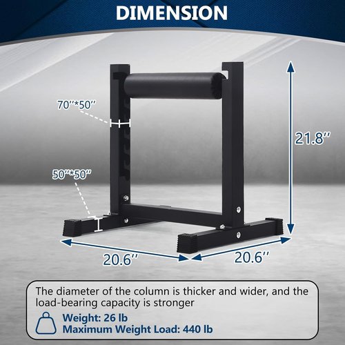 7-Level Adjustable Split Squat Stand Roller - Professional Grade Bulgarian Squats & Single-Leg Lunge Equipment for Enhanced Lower Body Strength Training
