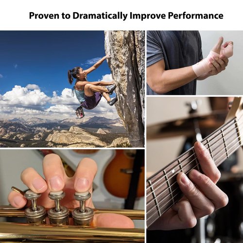 Finger Strengthener, Forearm and Hand Exerciser & Strengthener, Workout Equipment for Musician, Rock Climbing and Therapy, Hand Strengthening Rehab - Light Medium 2Pack