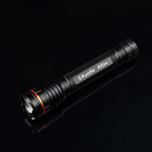 KunHe Heavy Duty 3D Cell LED Flashlights Large Aluminum Zoomable High Lumens-1000 LM Battery Powered Police Flashlight- Big Flashlight for Home Emergency Power Outages Camping Car