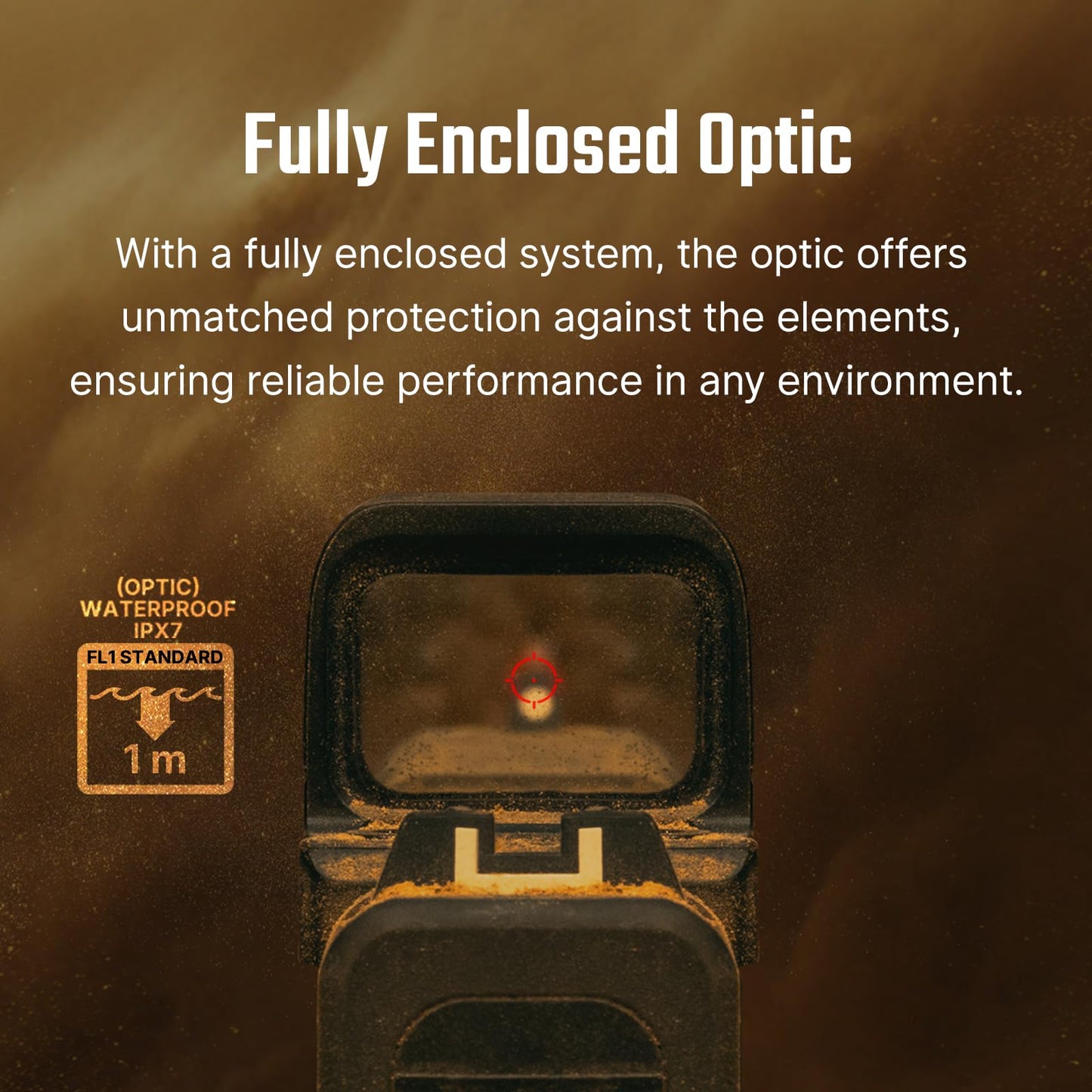 OSIGHT SE Enclosed RMSc Red Dot Sight, 2 MOA Dot & 32 MOA Circle
