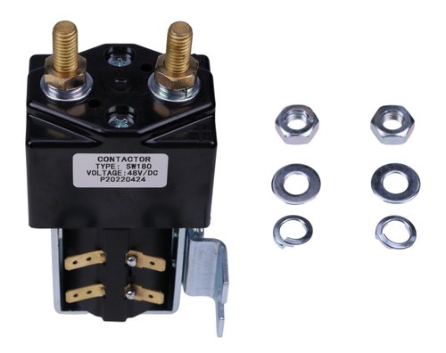 YLQASOON 48V 200A Heavy Duty DC Contactor Solenoid SW180 Compatible with EZGO Club CAR Yamaha Albright GOLF Carts Continuous 1000 Amp Peak