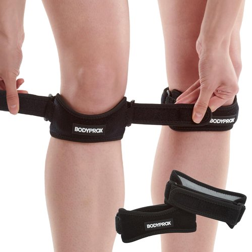 Bodyprox Knee Strap - Patella Tendon Support Brace for Pain Relief | 2 Pack for Sports & Activities