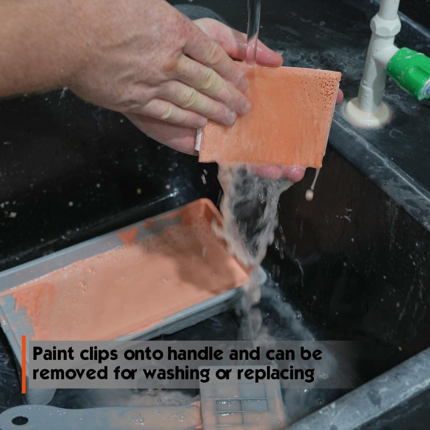 ROLLINGDOG 4" Reach-Behind Paint Pad - Paint Pad for Hard to Reach Places,for Behind Toilets, appliances and radiators