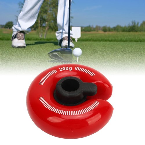 HERCHR Golf Weight Rings, 200g/8oz Zinc Alloy Golf Swing Weight Ring, Red Golfs Club Swing Trainer Rings Donut Accessories for Practice Training Warm Up