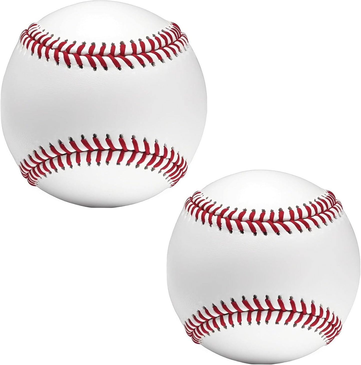 Skiennix 9-Inch Blank Baseballs - Solid Cork Core for Autographs & League Play | 2 Pack