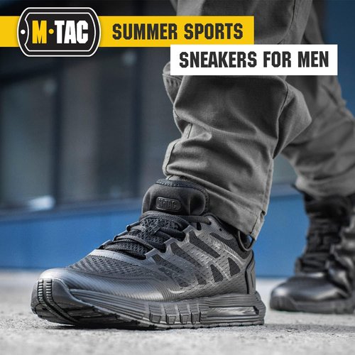 M-Tac Tactical Sneakers for Men - Lightweight Breathable Mesh Hiking Shoes | Non-Slip EVA Sole