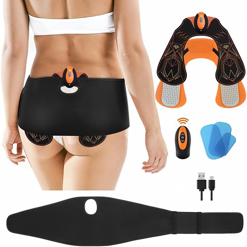 FOPIE HIPS Trainer, ABS Stimulator Electronic Muscle Toner, Smart Wearable Butt Lifting Machine, Body Beauty Intelligent Workout Equipment for Men Women