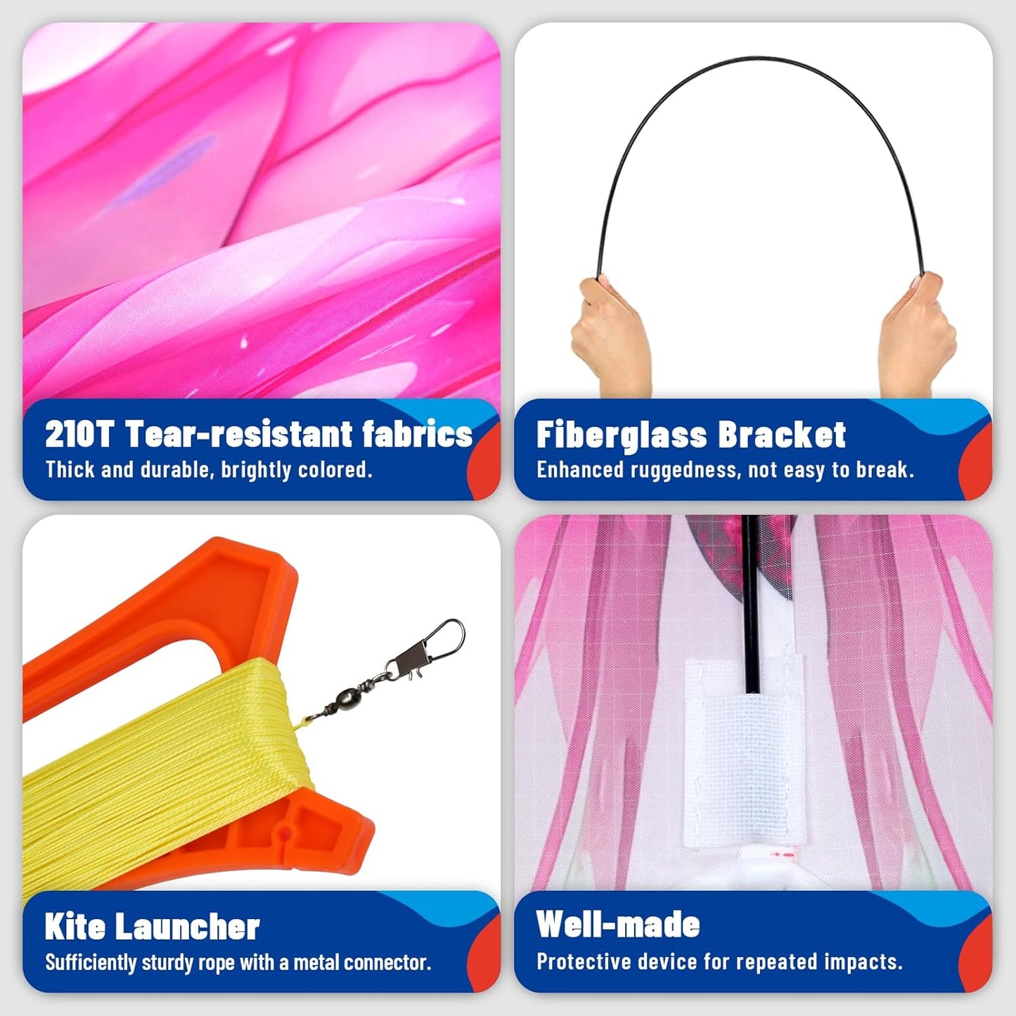 SGftre Butterfly Kite - Easy Flight Hand Kite for Kids & Adults | Perfect Outdoor Toy (Pink Dreamy Butterfly)