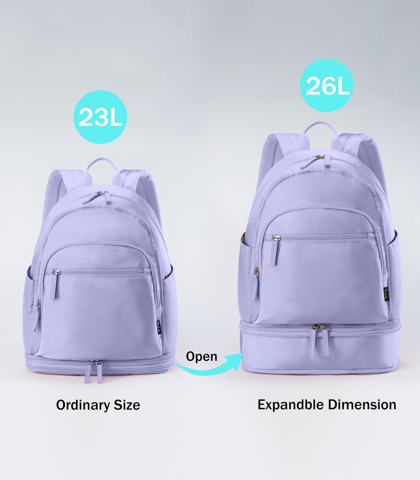 Uselike Gym Backpack for Women Men, Lightweight Gym Bag with Shoe Compartment, Waterproof Workout Backpack with Wet Pocket