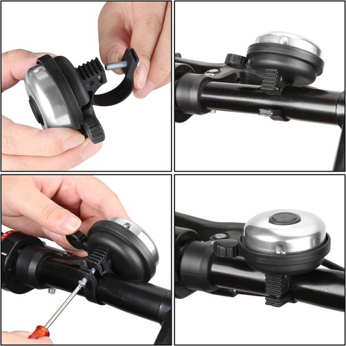 Accmor Aluminum Bicycle Bell - Loud Crisp Sound for Adults & Kids | Classic Design