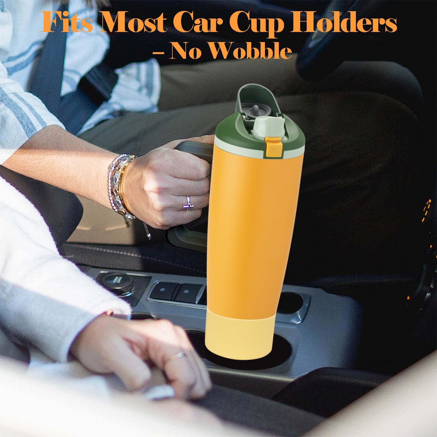 Kaitiaki Silicone Boot for Owala 30oz & 40oz FreeSip Sway Bottles & Tumblers - Non-Slip, Scratch-Resistant, Stability Enhancer, Available in 12 Colors (Nectarine Orange)