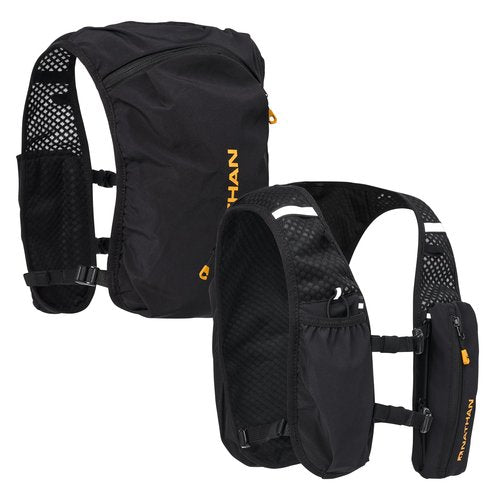 Nathan Running Hydration Vest – Lightweight Running Vest for Men & Women – Adjustable Backpack for Marathons – Reflective Hydration Backpack – OSFM – Black