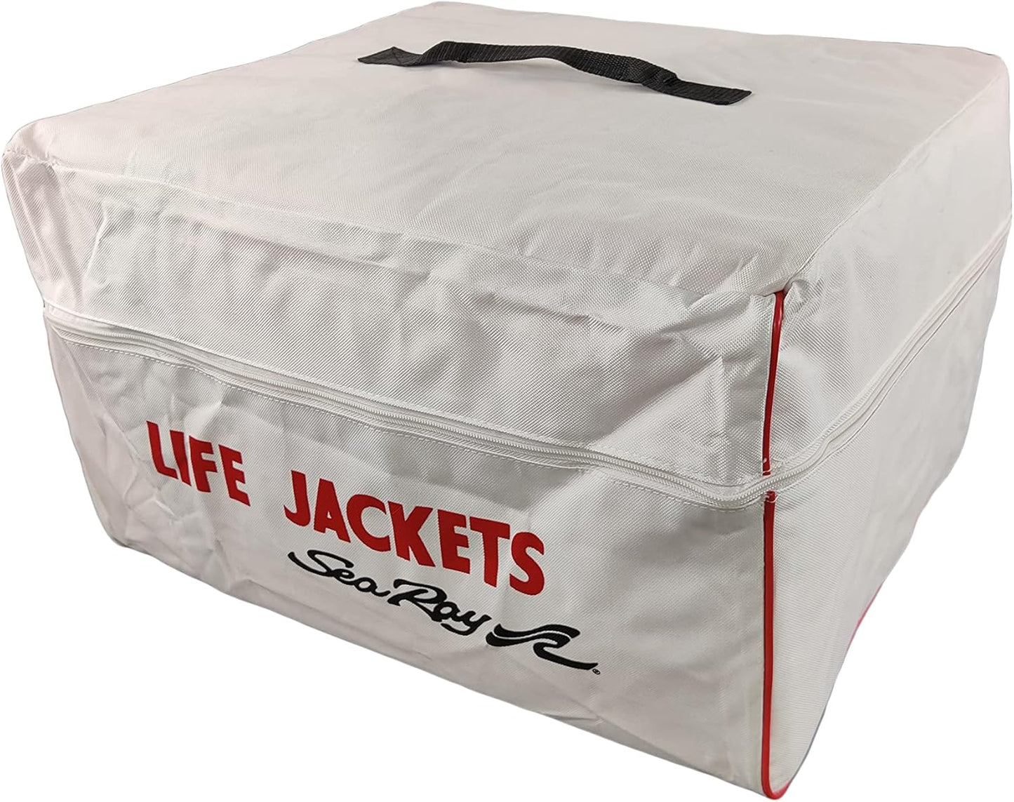 Sea Ray Life Jacket Storage Bag - Heavy Duty Marine Preserver Vest for Boats | White
