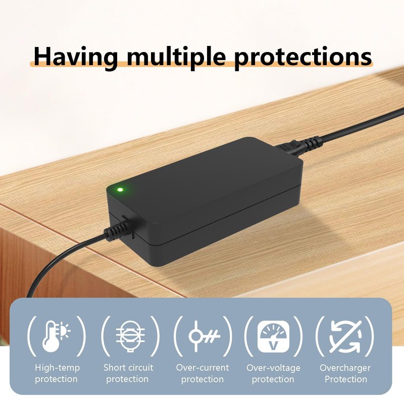 UAUSE 33.6V 2A 3-Prong/Pin XLR Power Charger for Unagi Model One E350 E500 Lithium Battery Charger