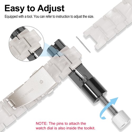 Compatible with Garmin Vivoactive 5 Watch Band Resin, 20mm Strap Compatible for Garmin Vivoactive 6/3/Forerunner 245/165/55/570 42mm/645 Wristband Bracelet Replacement with Stainless Steel Buckle