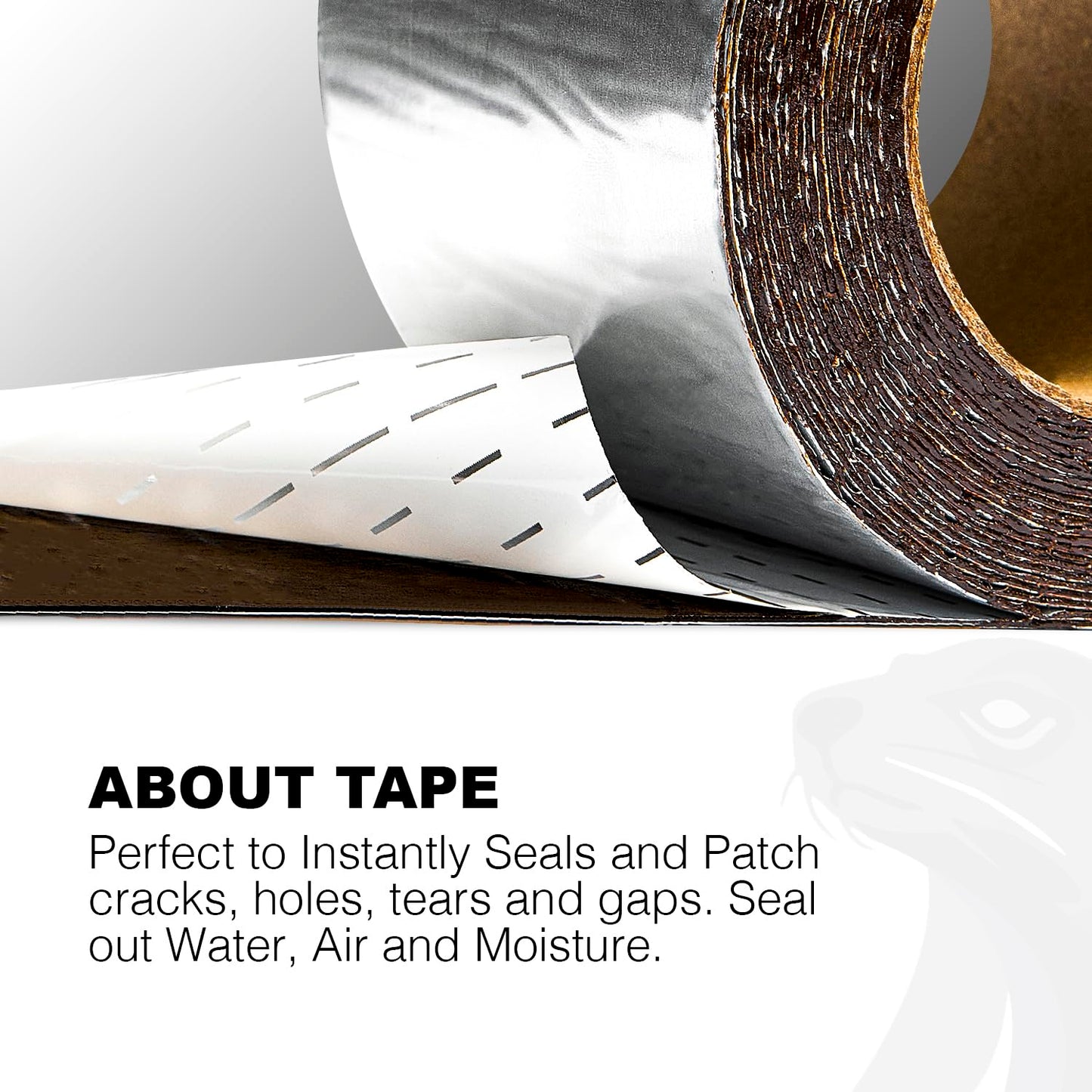 SEALWAY Silver RV Roof Sealant Tape, 2" x 10' Waterproof Repair Seal Tape – Extra Thick, UV-Resistant, Weatherproof Patch for Permanent Leak Sealing on RVs, Trailers, and Mobile Homes