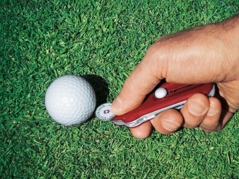 Victorinox Swiss Army Golf 10 Functions Multi-Tool, Red Transparent