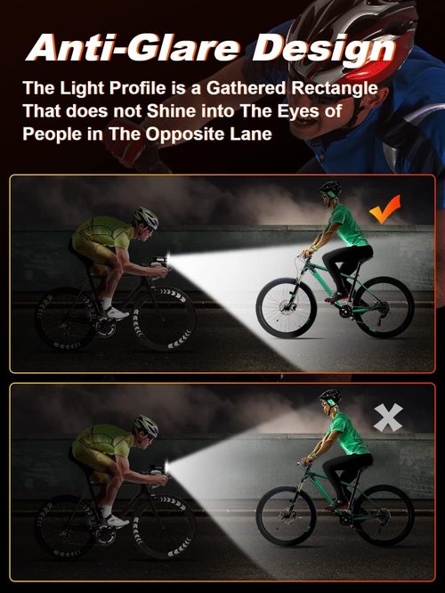 Bike Lights for Night Riding with Power Bank Function, USB-C Rechargeable Bike Lights, Bicycle Headlight Front and Back, Aluminum Alloy Construction, IPX6 Waterproof Rating 5 Lighting Modes