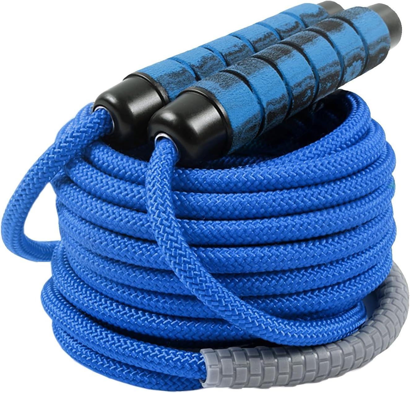 Skiennix 16 FT Jump Rope - Adjustable Double Dutch Skipping Rope for Kids & Adults | Blue, Tangle-Free Design