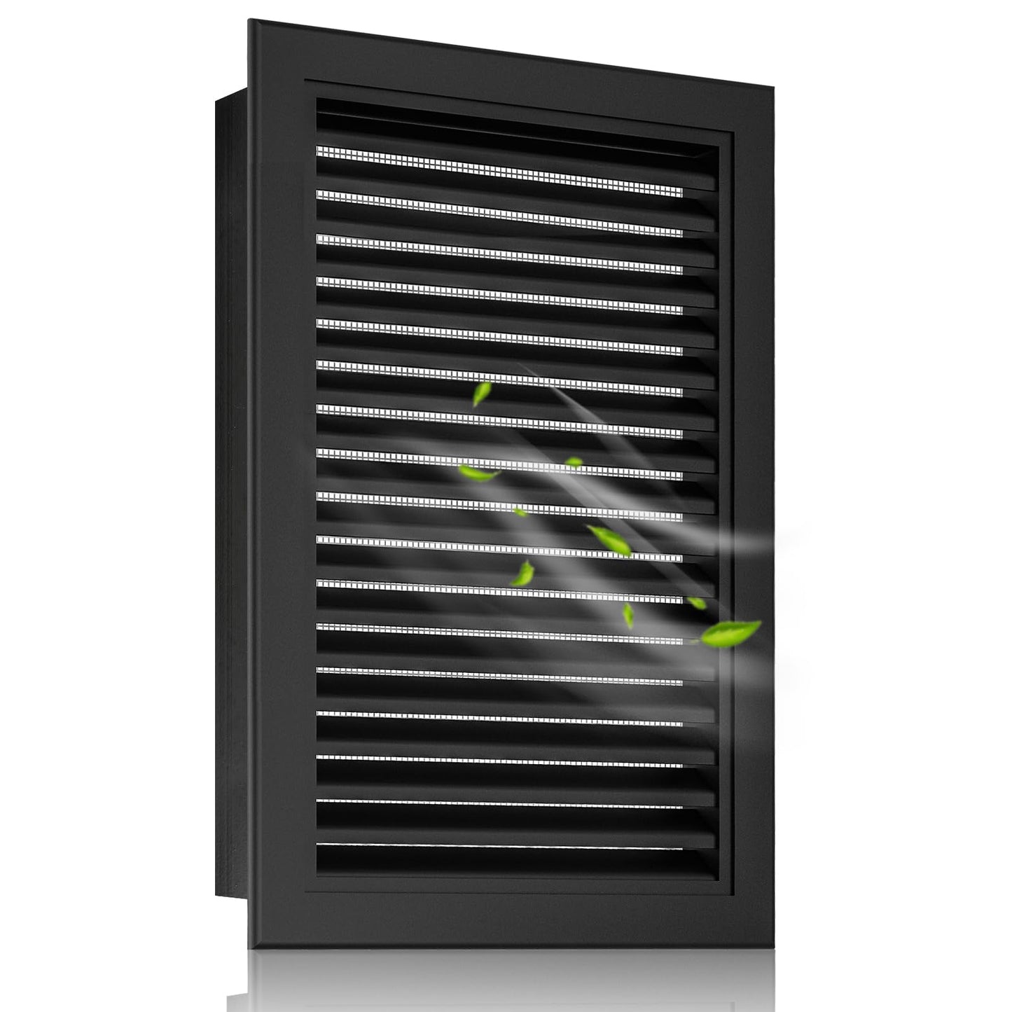 Zepoty 18" x 24" Gable Vent - Premium Aluminum, Sturdy & Stylish Shed Vents with Screen, Effectively Removing Heat- Ideal for Ventilation in Houses [Vent Opening: 16" x 22"]