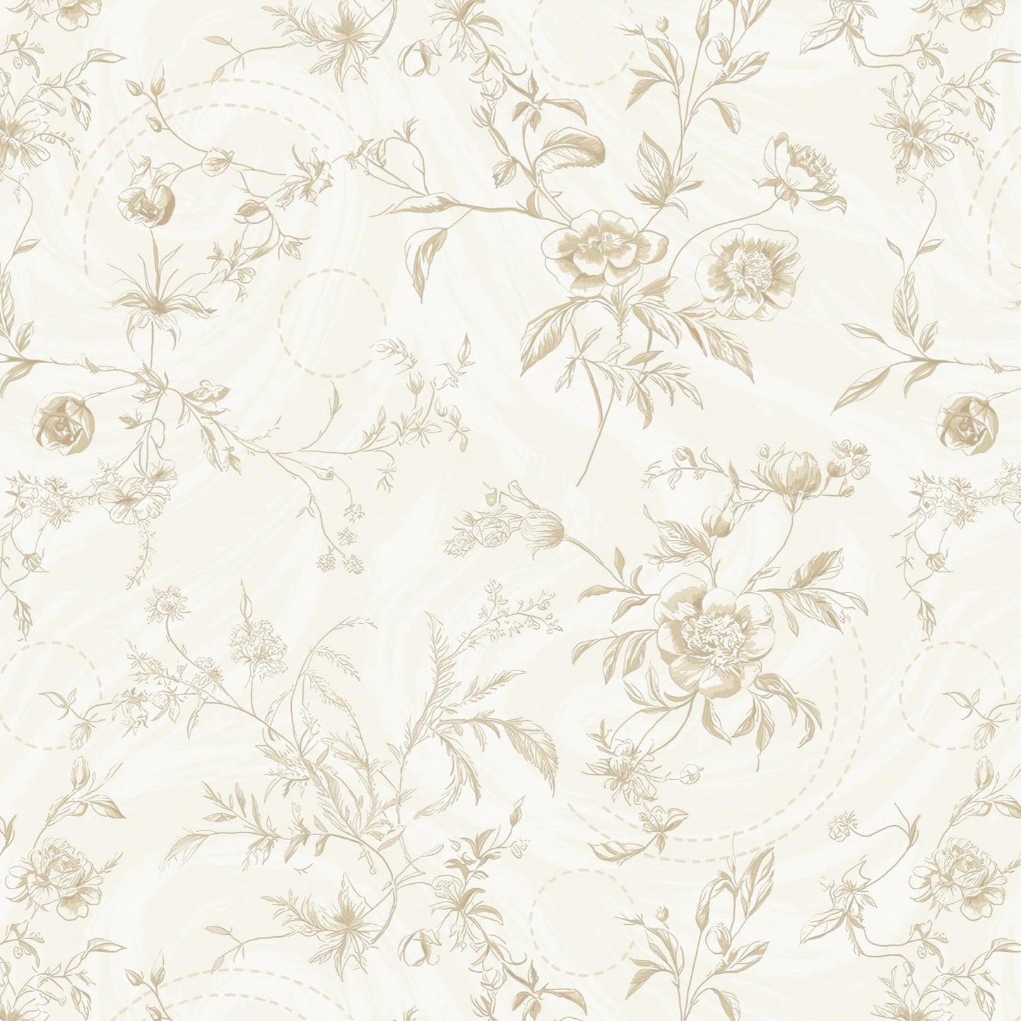 Ismoon Peel and Stick Wallpaper Floral Vintage Stick on Wall Paper Beige French Textured Contact Paper for Cabinet Removable Self Adhesive Wallpaper Vinyl Roll Shelf Deco, 17.3x78.7in