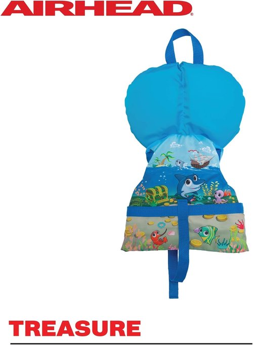Airhead Treasure Life Vest - USCG Approved Infant & Child Safety Vest | Fits 0-30lbs & 33-55lbs