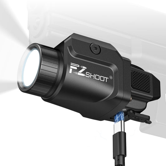 EZshoot 500 Lumens Pistol Light Compatible with GL and Picatinny Rail