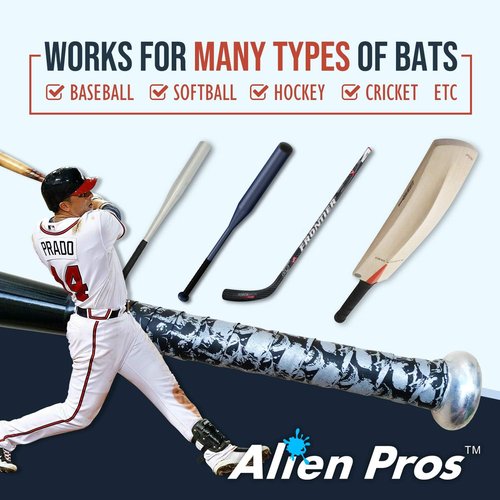**ALIEN PROS Baseball Bat Grip Tape - 0.5MM Precut Pro Feel | Replacement for Old Grips (1 or 3 Pack)**
