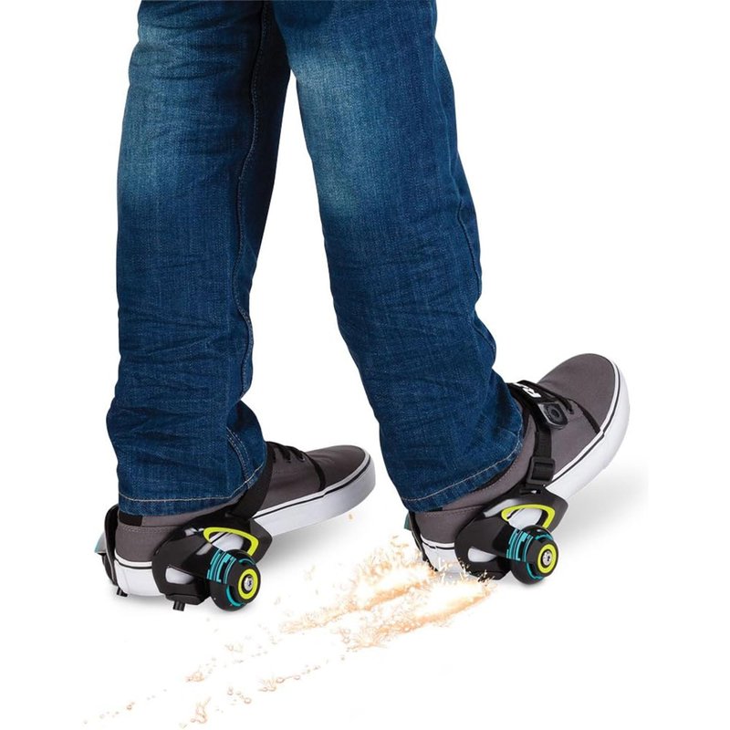 Razor Heavy Duty Jetts Heel Wheels with Spark Pads, Skid Pads, and Hook and Loop Strap for Ages 6 or Older and Supports up to 176 pounds, Green