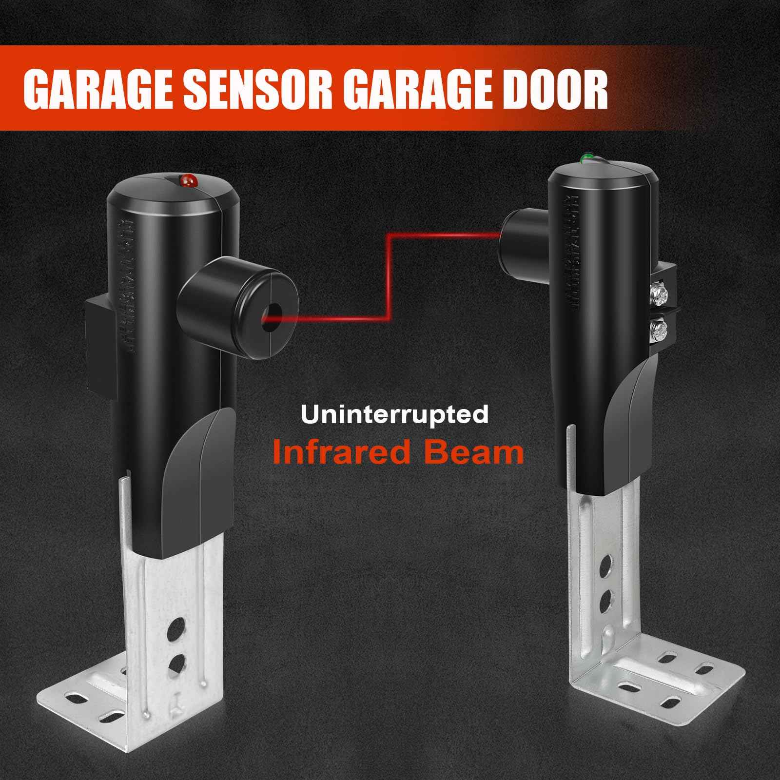 GSTB-R STB-BL Safety Sensors, Compatible with Genie/Overhead Garage Door Openers Made After 1993, Replacement for Genie/Overhead Garage Door Sensors, Item Includes Two Sensors (Receiving&Sending)