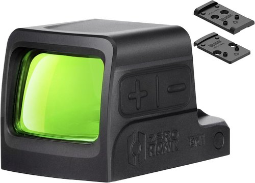 EM1 Enclosed Red & Green Dot Sight - 6/2 & 32 MOA Multi Reticle for Pistol | RMSc/K Footprint Compatible