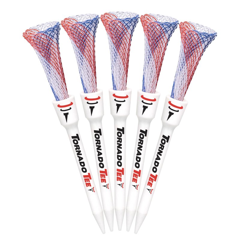 Tornado Tee Red White & Blue High Performance Golf Tee