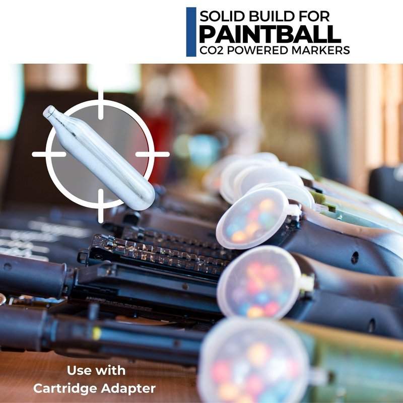 ICO 10pcs 12 Gram Co2 Cartridges Non-Threaded, CO2 cartridges BB Gun, CO2 BB Pistol, Airsoft Pistol, and Paintball Markers
