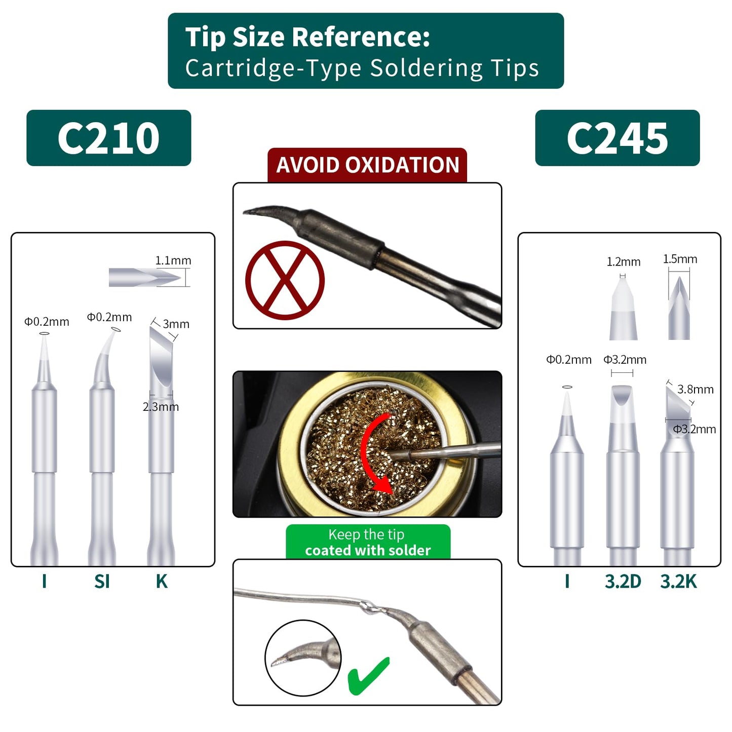 YIHUA 982 Precision Soldering Iron Station Kit with Digital LCD Display, 210 Soldering Tip Cartridge Compatible, Solder Wire Dispenser and, 4 Memory Channels, Auto Shutdown, Rapid Heating