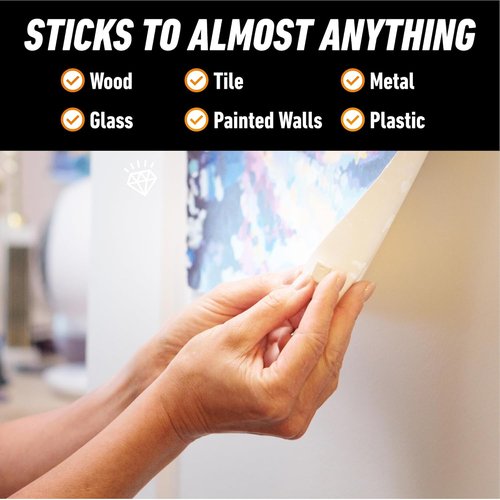 Gorilla Mounting Putty - Non-Toxic Removable & Repositionable Wall Putty | Natural Tan, 168 Pre-Cut Squares