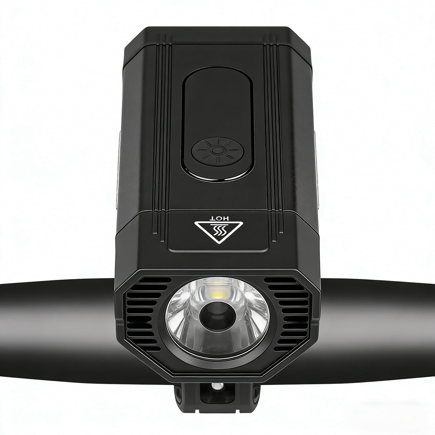 Multifunctional Bicycle Lamp, USB Rechargeable Bike Light, 800 Lumens, 5 Modes, IPX6 Waterproof Front Headlight with Battery (Black)