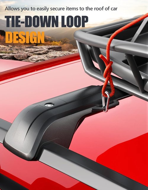 KINGGERI Roof Rack Cross Bars - 330LBS Capacity for Kia Telluride X-PRO/X-LINE 2023-2025 | Lockable Aluminum Design