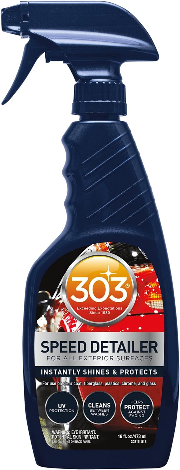303 Products Speed Detailer - Instantly Shine & Protect Automotive Surfaces - UV Protection, 16 fl. oz.